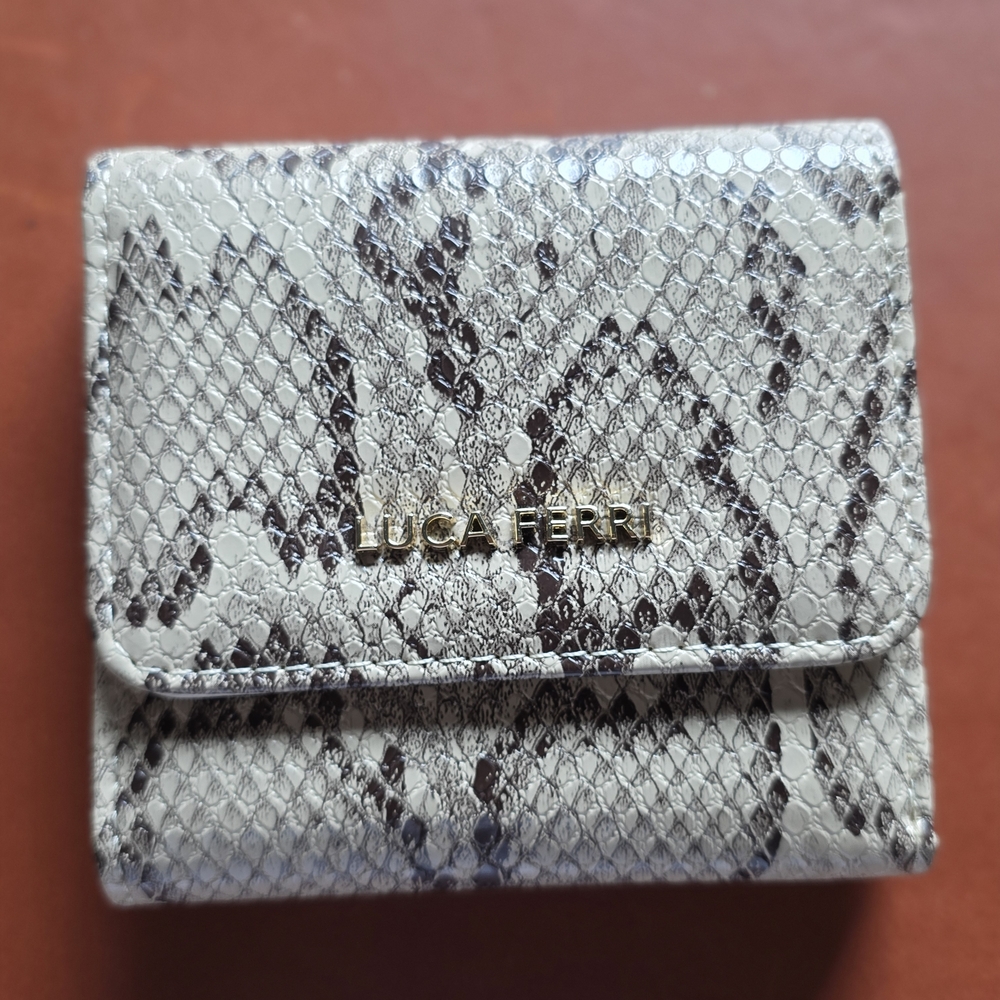 Gray Snake Print Women's Bag